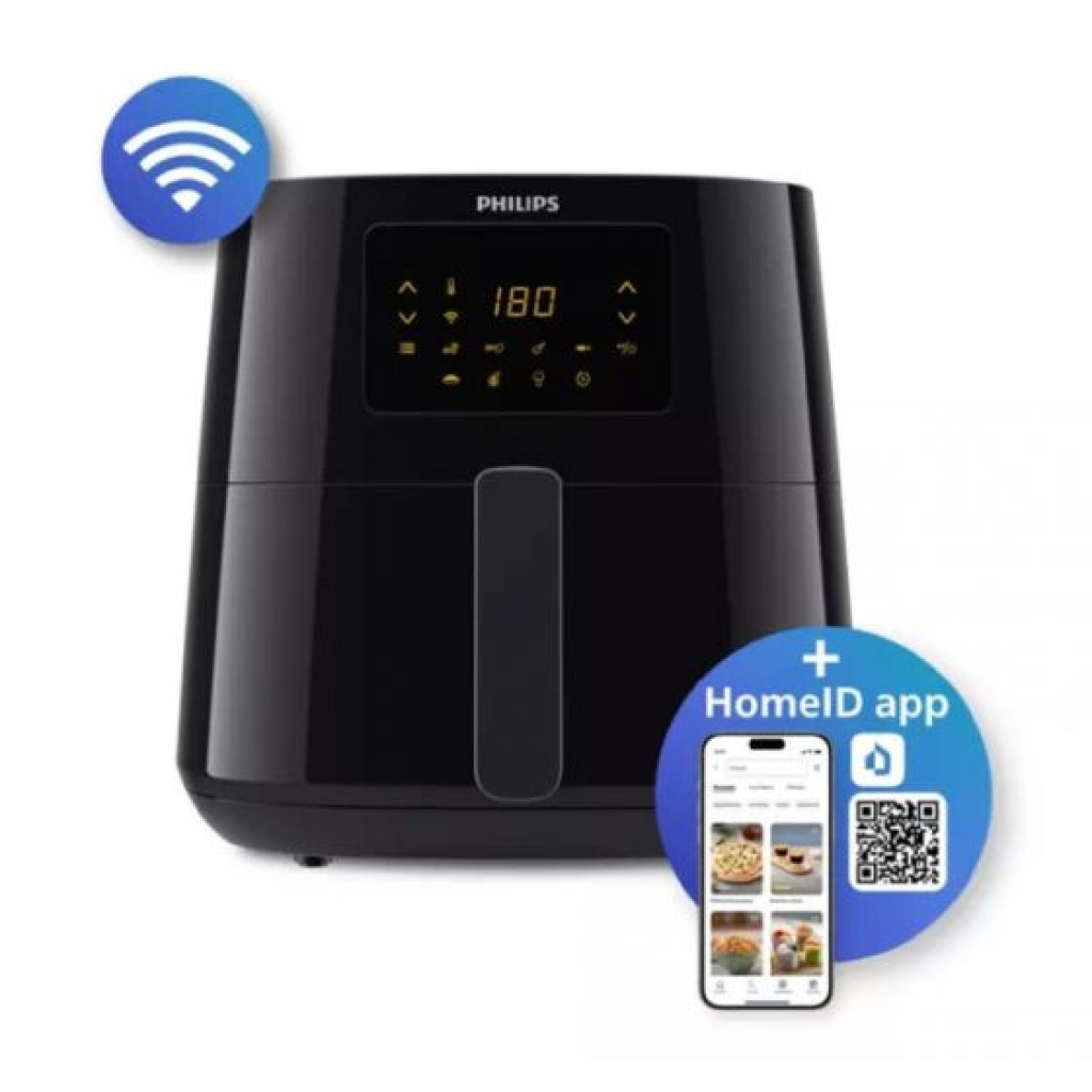 أهم المميزات قلاية هوائيه فيليبس :

 	شاشة باللمس
 	 تحكم في درجة الحرارة
 	تطبيق HomeID
 	تقنية الهواء السريع (Rapid Air)
 	كفاءة في الوقت والطاقة
 	تقنية QuickClean
 	مؤشر ضوئي لبيان التشغيل