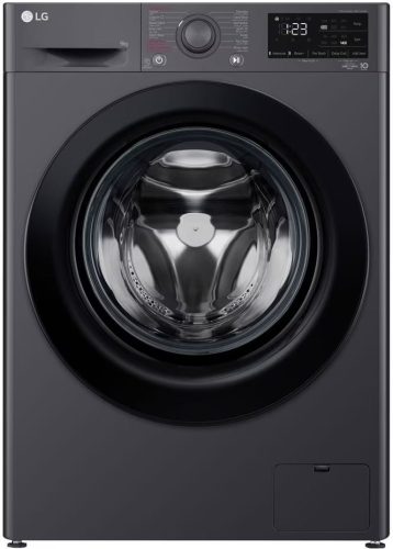 غسالة ال جي 9 كيلو تحميل امامي تقنية Direct Drive فضي